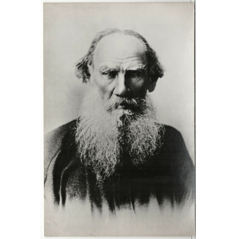 1978 Leo Tolstoy Russian Writer Author Real Photo RPPC Russian postcard