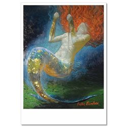 Fantasy Girl Mermaid by Victor Nizovtsev NEW Russian Modern Postcard