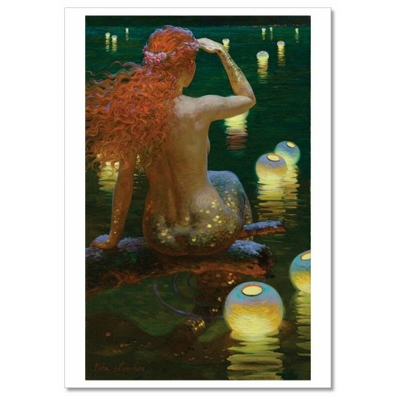 Fantasy Girl Mermaid by Victor Nizovtsev NEW Russian Modern Postcard