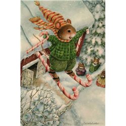 SUSAN WHEELER. HOLLY POND HILL. By sweets skies Rabbits Russian Modern Postcard
