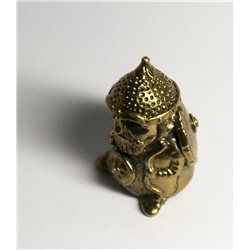 Thimble Rus Warrior with shield Solid Brass Metal Russian Souvenir Collectible
