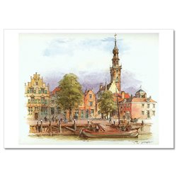 Old Europe Architecture Building SityScape by Detlev Nitschke Russian Postcard