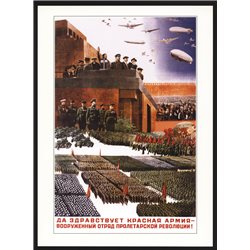 STALIN Long live RED ARMY Propaganda USSR AVANT-GARDE Constructivizm Poster