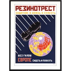 RODCHENKO "Rezinotrest protects you..." USSR AVANT-GARDE Constructivizm Poster