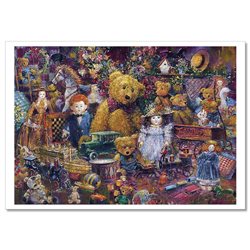TEDDY BEAR TOYS Shop Dolls Car Horse by Sherwood Russian Modern Postcard