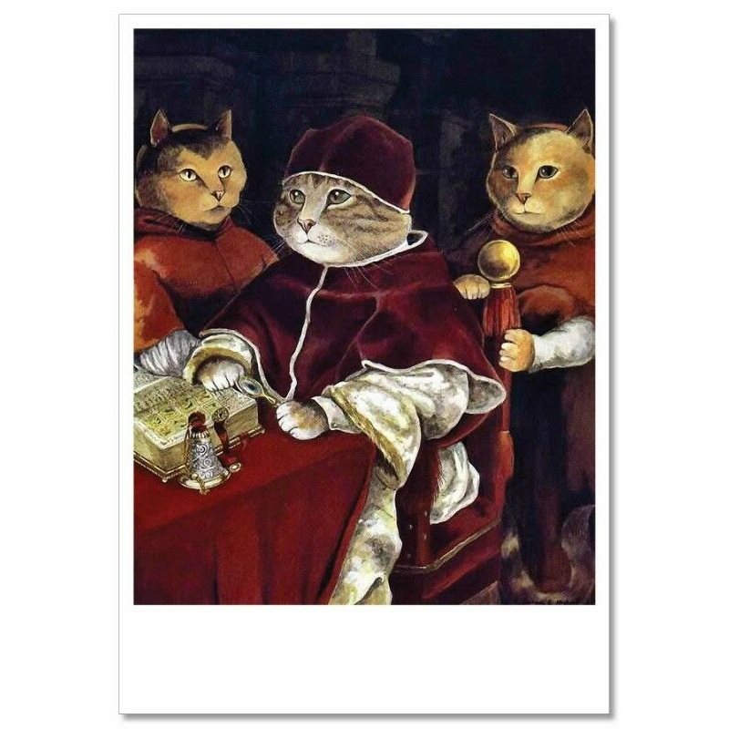 Victorian CAT Bishop and servants BOOK by Susan Herbert NEW Modern Postcard