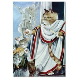 Victorian CAT Caesar and the people Rome by Susan Herbert NEW Modern Postcard