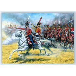 Cossacks in the WAR with Napoleon 1812 Cavalry Horse Russian Modern Postcard