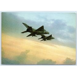 Air Forces GDR Airspace Fighter plane Aicraft photo BIG A5 Germany GDR Card