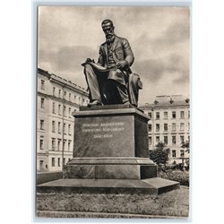 1957 Monument to Russian Composer Rimsky-Korsakov in Leningrad RARE Postcard