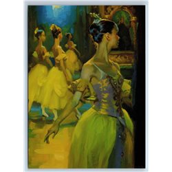 BALLERINA On the stage Ballet by Vostrezova New Unposted Postcard