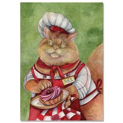 CATS ART ~ CAT Chef confectioner by Plovetskaya Russian MODERN Postcard
