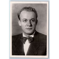 1951 LEMESHEV Portrait Kirov Opera Tenor Singer RPPC Soviet USSR Postcard