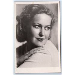 1957 USHAKOVA Soviet Film Movie Actress RPPC Soviet USSR Postcard