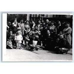 1965 SOVIET PEOPLE after parade Fashion Group Russian Soviet photo