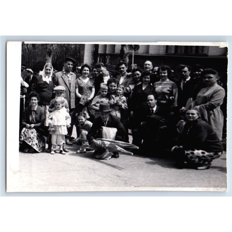 1965 SOVIET PEOPLE after parade Fashion Group Russian Soviet photo