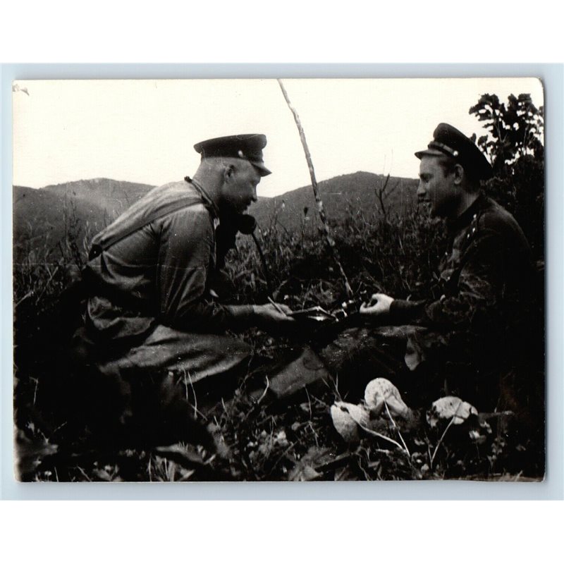 1950s SOVIET OFFICER communication service Old Phone Russian Soviet photo