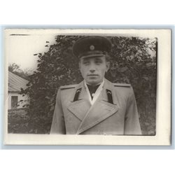 1950s HANDSOME YOUNG MAN in Military Uniform Gay int Russian Soviet photo