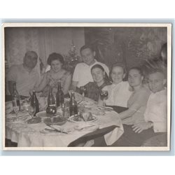 1950s SOVIET PARTY TIME Feast Young People Private Russian Soviet photo