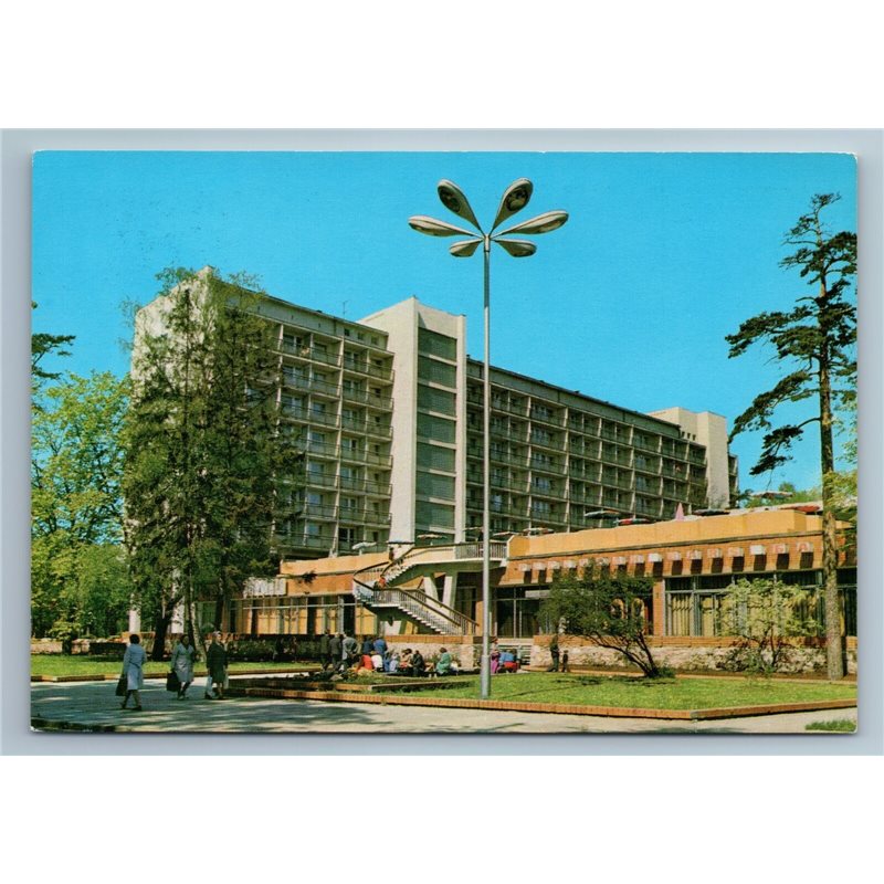 Latvia JURMALA HOTEL SOVIET UNION Visitors Real Photo Old Vintage Postcard