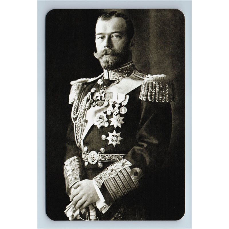 RUSSIAN Emperor Nicholas II in Uniform Awards Photo Romanov Royalty Postcard