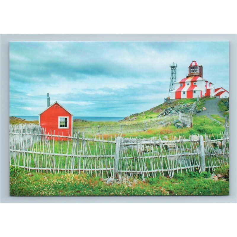 LIGHTHOUSE at the Cape Bonavista CANADA Topo Photo Russian Unposted Postcard