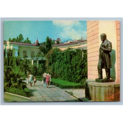 YALTA CRIMEA Hydropathyc Establishment Statue Treatment Old Vintage Postcard