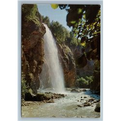 Kislovodsk Russia Medoviy Waterfall Stream Source Water River Vintage Postcard