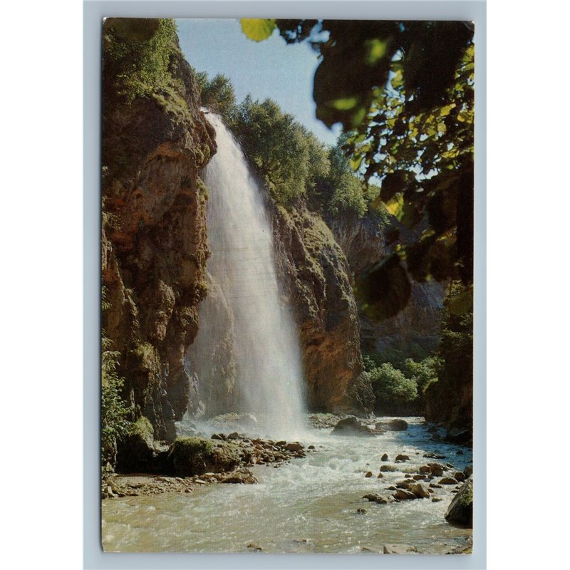 Kislovodsk Russia Medoviy Waterfall Stream Source Water River Vintage Postcard