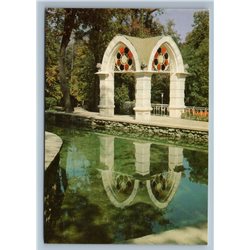 Kislovodsk Russia Park Zerkalniy Pond Mirrored Reflection Old Vintage Postcard