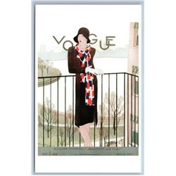 VOGUE by Pierre Mourgue September 15 1928 New MODERN postcard