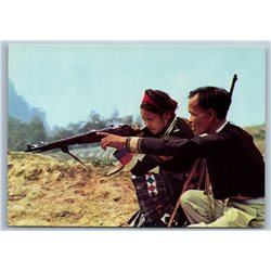 VIETNAM war MEO Ethnic Minority Guns Types Photo SET 10 postcards 1967 Military