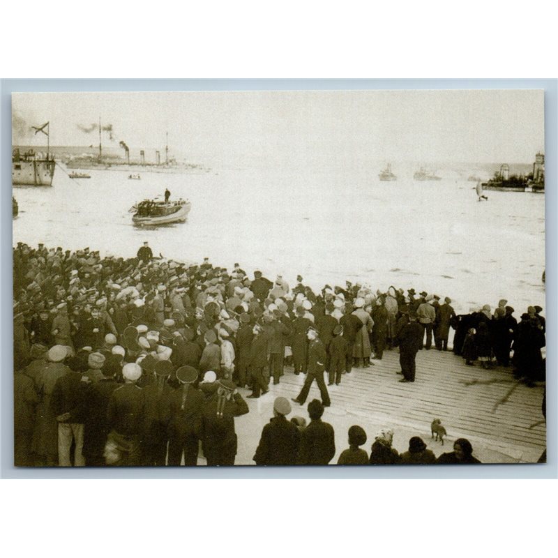 WWI NAVAL FLEET Guests from Petrograd in Sevastopol Photo NEW Russian Postcard