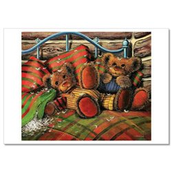 TEDDY BEAR CORNER Toys Life Art for Child by J. Bindon Russian Modern Postcard