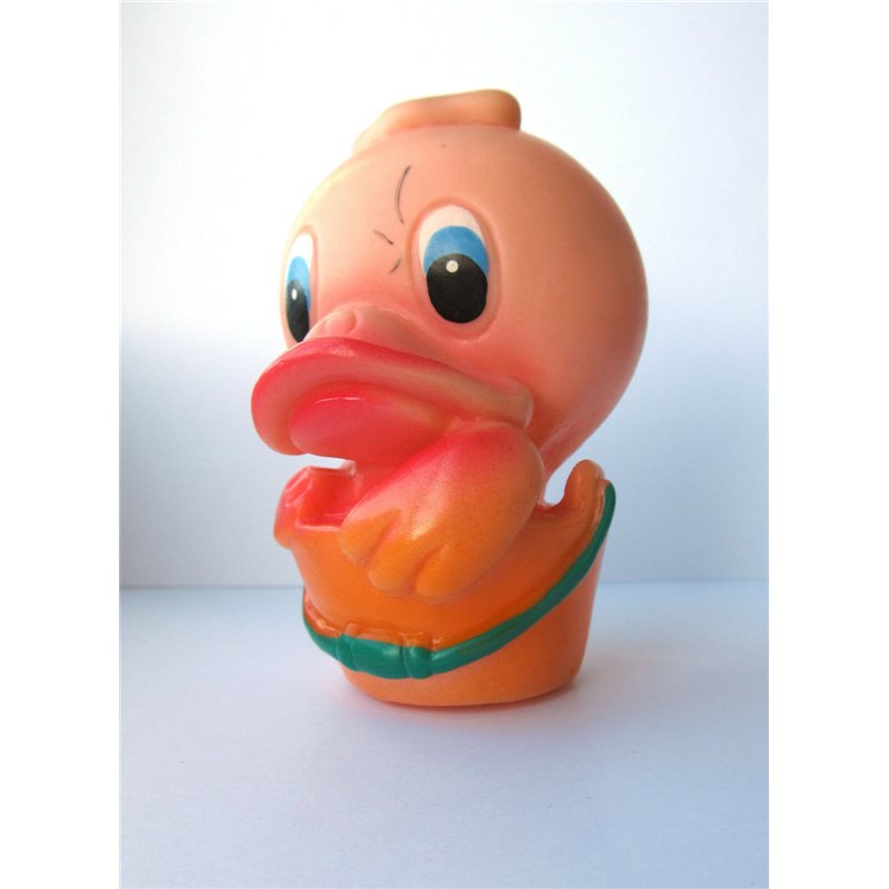 Old Vintage Rubber Soviet Squeaky toy doll ~DONALD DUCK~ USSR Russian Cartoon