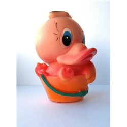 Old Vintage Rubber Soviet Squeaky toy doll ~DONALD DUCK~ USSR Russian Cartoon