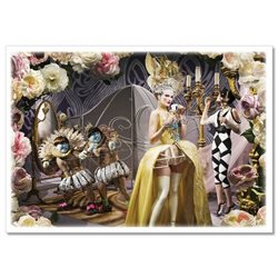 Queen from Alice in the Wonderland Fantasy New Russian postcard