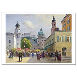 Old Europe Street Architecture SityScape by Detlev Nitschke Russian Postcard