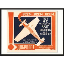 RODCHENKO Avia Plane Advertising USSR AVANT-GARDE Constructivizm Poster