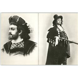 LEONID SOBINOV Imperial Russian OPERA tenor Photo RPPC RARE Set 12 Postcards