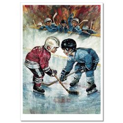 LITTLE BOYS playing ice hockey Sport Russian Modern Postcard 2
