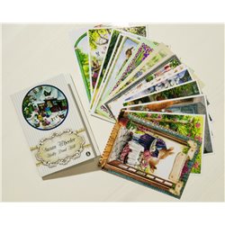 SET of 16 pcs SUSAN WHEELER. HOLLY POND HILL. Modern Postcard in Folder Vol. 4