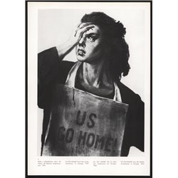 1952 PROROKOV "US GO HOME!" Cold War Anti USA Propaganda Poster 13x9 Print USSR