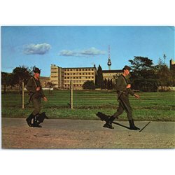 Border Troops of GDR frontier Patrol UNIFORM Real photo BIG A5 Germany GDR Card