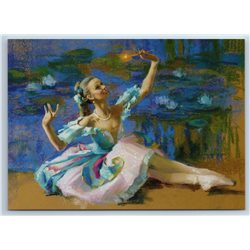 BALLERINA in the suit Butterflies Ballet by Vostrezova New Unposted Postcard
