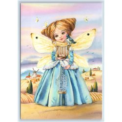 LITTLE GIRL Dreaming Fairy Fantasy Pigeon Eggs New Unposted Postcard