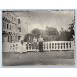 1950s MEN & WOMAN on Bridge Group Private Russian Soviet photo
