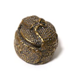 Thimble USHANKA Russian Fur Winter Cap Solid Brass Metal Russian Souvenir Collection