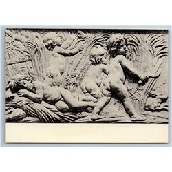 1967 MASTERPIECES OF SCULPTURE XVIII cent Monument Bas-relief SET 15 postcards