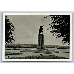 Zarasai Lithuania Maryte Herioc Daughter Monument Square Old Vintage Postcard
